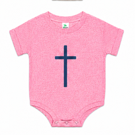 Simple Cross Short Sleeved Romper