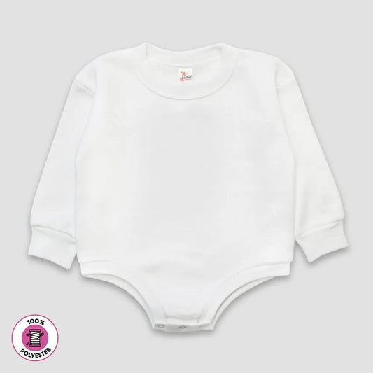 Long Sleeve Fleece Baby Romper- 100% Polyester