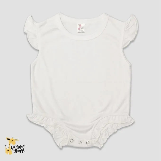 Short Sleeved Flutter Bubble Romper- 100% Polyester
