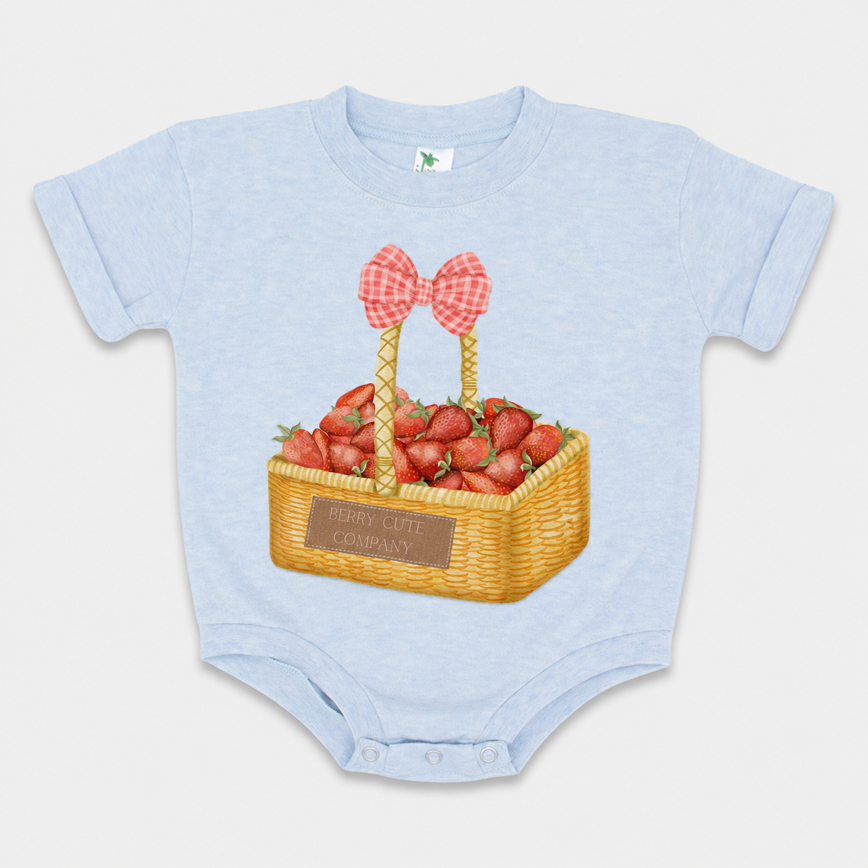 Berry Cute Short Sleeved Bubble Romper- Polyester Cotton Blend (Copy)