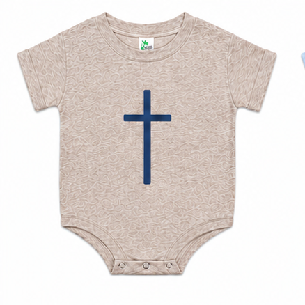 Simple Cross Short Sleeved Romper