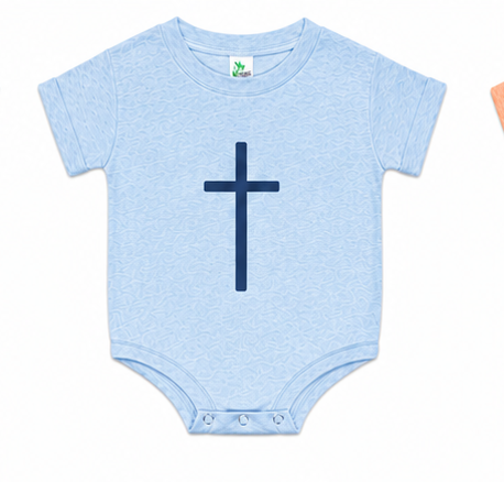 Simple Cross Short Sleeved Romper