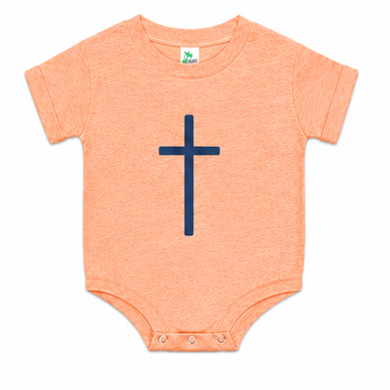 Simple Cross Short Sleeved Romper