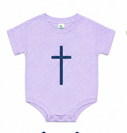 Simple Cross Short Sleeved Romper