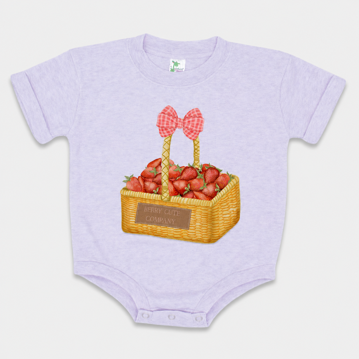 Berry Cute Short Sleeved Bubble Romper- Polyester Cotton Blend (Copy)