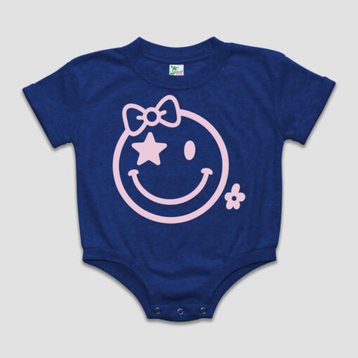 Sweet Smile Short Sleeved Bubble Romper- Polyester Cotton Blend